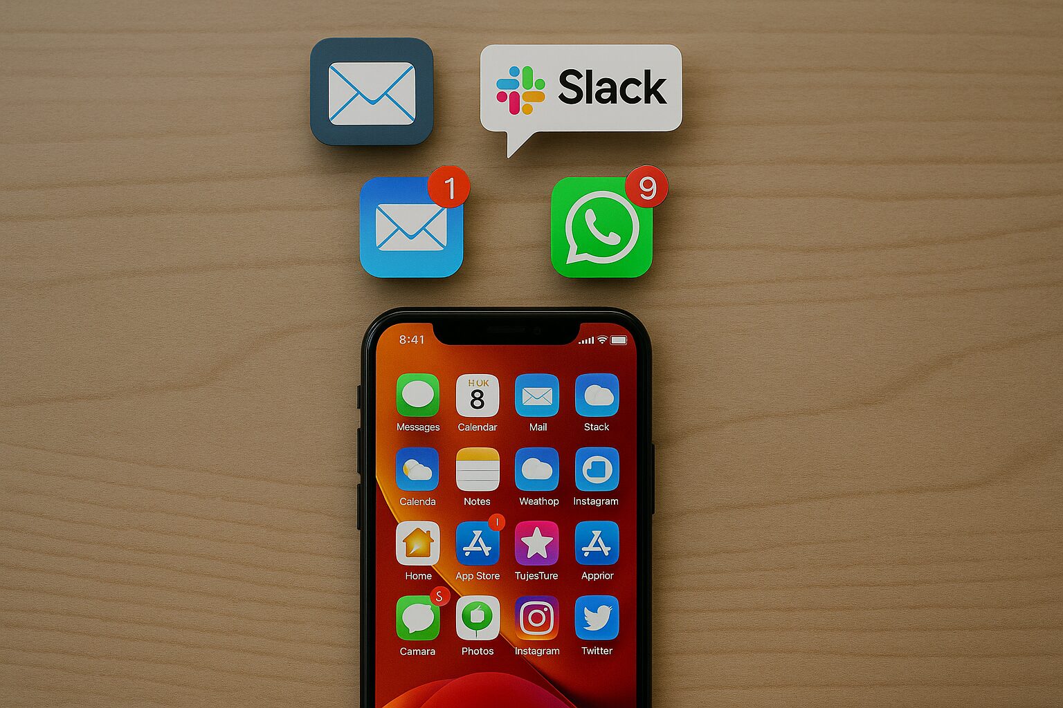 Mobile Phone with multiple notifications