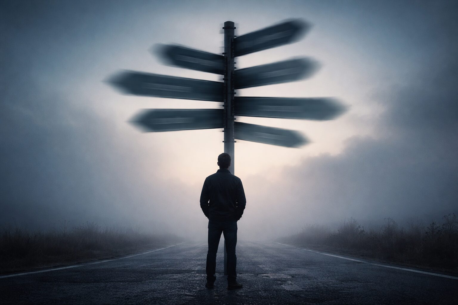 Crossroads of an unclear path.